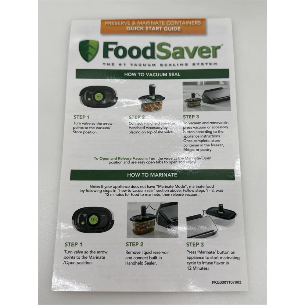 FoodSaver 2129973 Preserve & Marinate Container 10 Cup (2.3L) Large - NEW NIB
